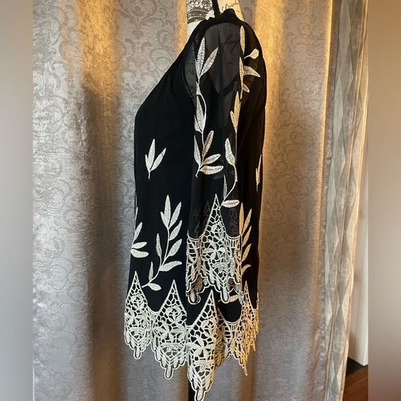 Alfani Petite Embroidered Blouse - Picture 2 of 13